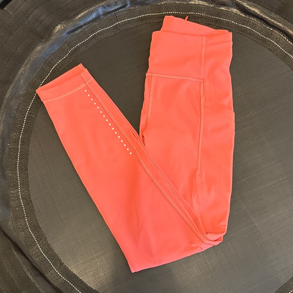 lululemon athletica Wondertrain Coral Leggings